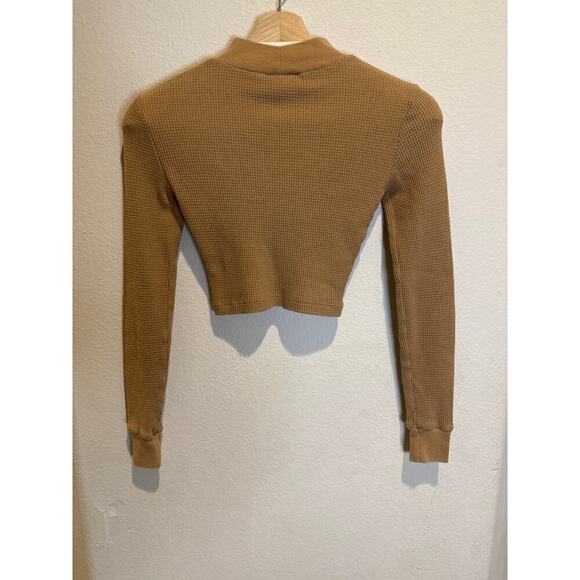 TNA Crop Top, Womens XXS, Brown - Picture 2 of 4